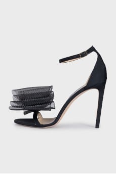 Black Aveline 100 sandals