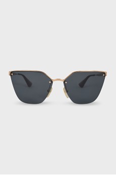 Gold cat eye sunglasses