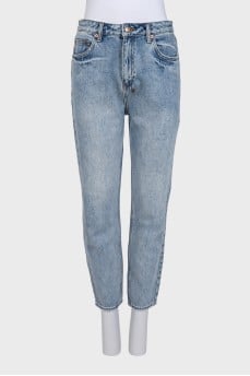 Light blue mom fit jeans