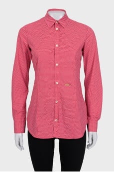 Red polka dot shirt
