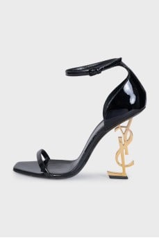 Opyum sandals with a figured heel