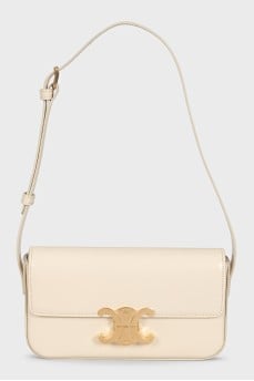 Triomphe Beige Shoulder Bag