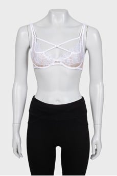 White lace bra with tag