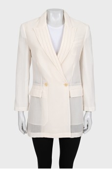Transparent white jacket