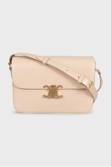 Triomphe Leather Crossbody Bag