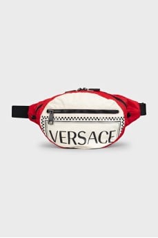 Men's waist bag with logo