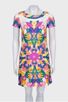 Fitted silk dress