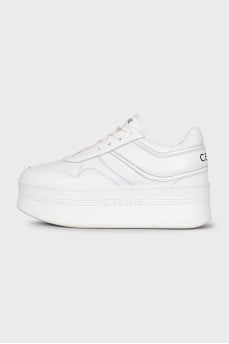 White platform sneakers
