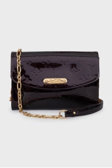 Leather crossbody with signature embossing