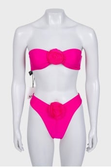 Pink swimsuit with tag