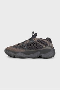 Men's Yeezy 500 leather and suede sneakers