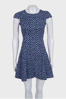 Fitted blue dress