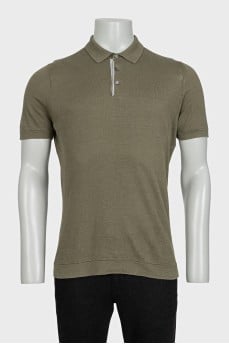 Men's green polo shirt
