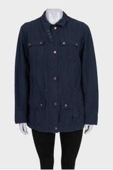 Blue fitted jacket