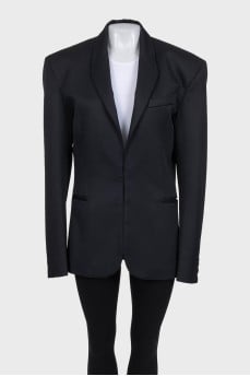 Black jacket by Mugler x H&M