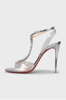 Gray Jamais Assez sandals