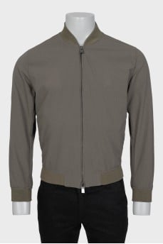 Men's green zip-up jacket