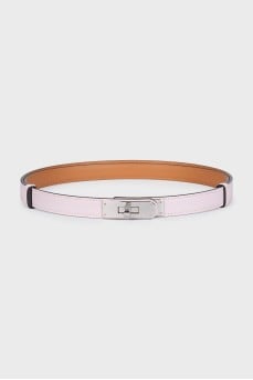 Kelly 18 Pink Leather Belt