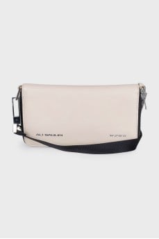 Leather wallet with removable strap