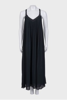 Black pleated sundress