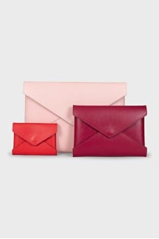 Kirigami Leather Clutches Set