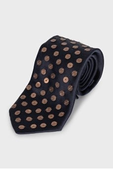 Black silk tie by Lanvin x H&M