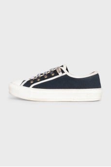 Black Walk'n'Dior print sneakers