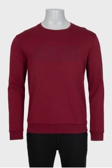 Men's sweatshirt with a red logo