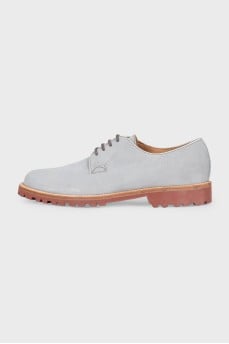 Men's gray suede shoes