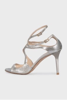 Silver sandals Azia 95
