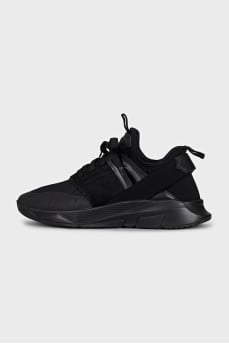 Men's black lace-up sneakers