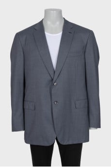 Men's striped wool jacket