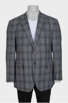 Men's gray wool jacket