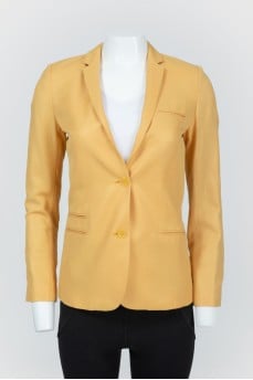 Yellow jacket with rhinestones