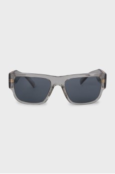 Sunglasses decorated with the company logo