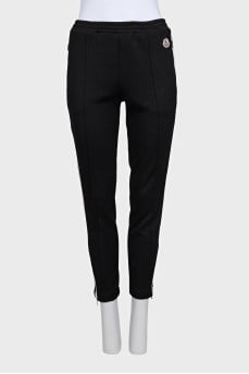 Sports tapered trousers with white stripes