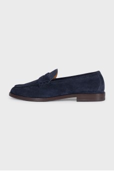 Men's suede loafers with tag