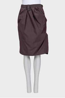 Purple skirt with patch pockets