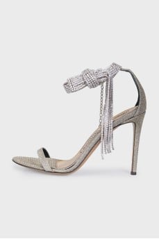 Silver Diana 105 sandals
