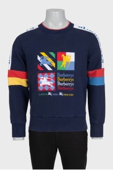 Men's loose-fitting sweatshirt with a print