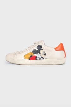 Ace by Disney x Gucci leather sneakers