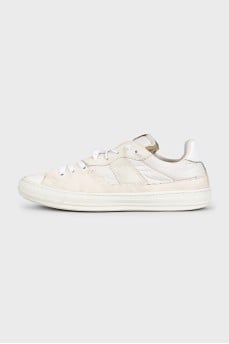 Men's white combination sneakers