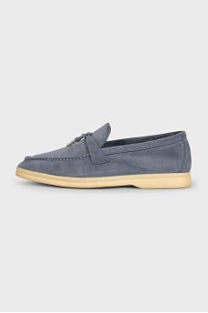 Summer Walk grey suede loafers
