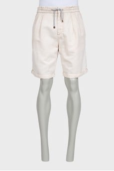 Men's drawstring shorts with pockets