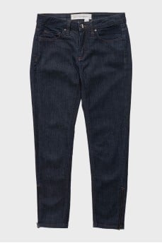 Skinny jeans with zippers