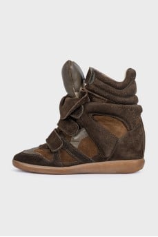 Коричневі снікерси Bekett
