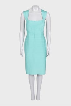 Light blue fitted dress with tag