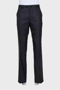 Men's classic black trousers
