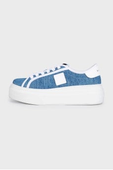 Blue City textile sneakers