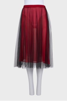 Two-tone tulle skirt